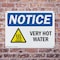 Signmission Hot Surface Sign, 7 in H x 10 in W, Plastic, Very Hot Water OS-2PACK-NS-P-710-L-18872 - alternate 6